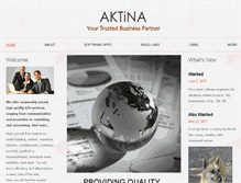 Tablet Screenshot of aktina.biz